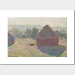 Haystacks, Midday by Claude Monet Posters and Art